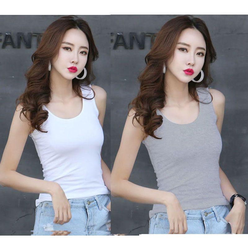 Regata de emagrecimento de cor sólida da moda para mulheres