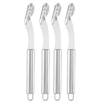 4PCS Jalapeno Pepper Corer,Stainless Steel Chili Grip Jalapeno Corer, Core Deseeder For Jalapenos,Chilis,Bell Peppers