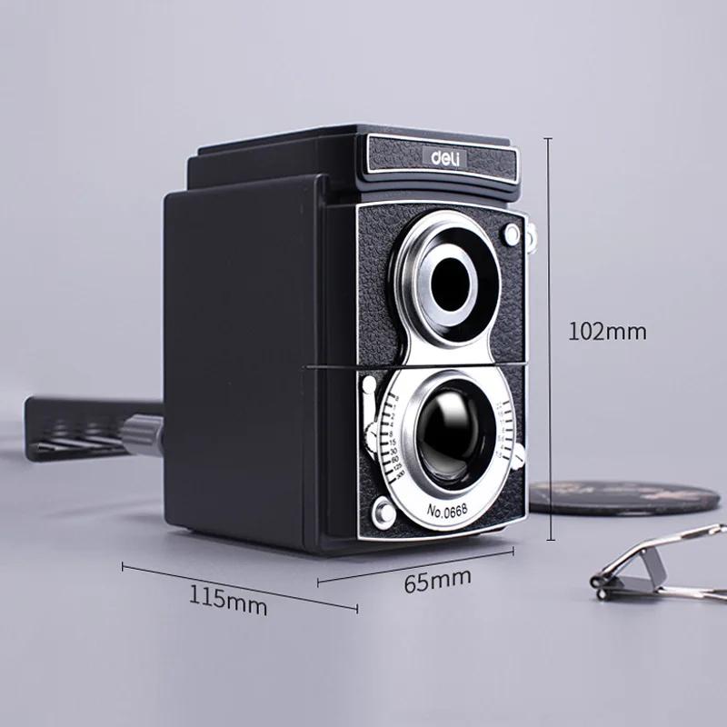 Camera Style Large Caliber Pencil Sharpener with Adjustable Thickness for Elementary School Students  Thick Pencil Sharpener чёрный