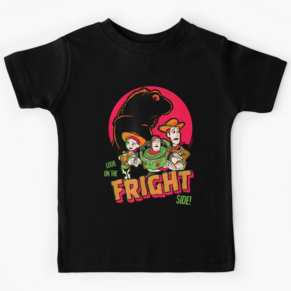 Disney Pixar Toy Story Halloween – Look on the Fright Side Buzz Woody Jessie Art Kids T-Shirt 120