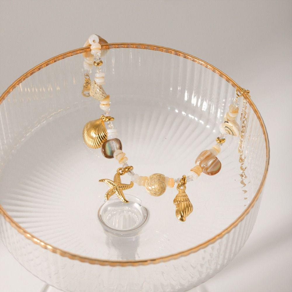 Sweet Charm Bohemian Starfish Shell Necklace Starfish Shell Bracelet  Jewelry Accessories
