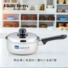 Made in Includes Original Tag J-kitchens Saucepan, Triple-Layered Steel, 18cm, Rust-Resistant, Non-Stick, Gas/Induction Compatible, Japan,