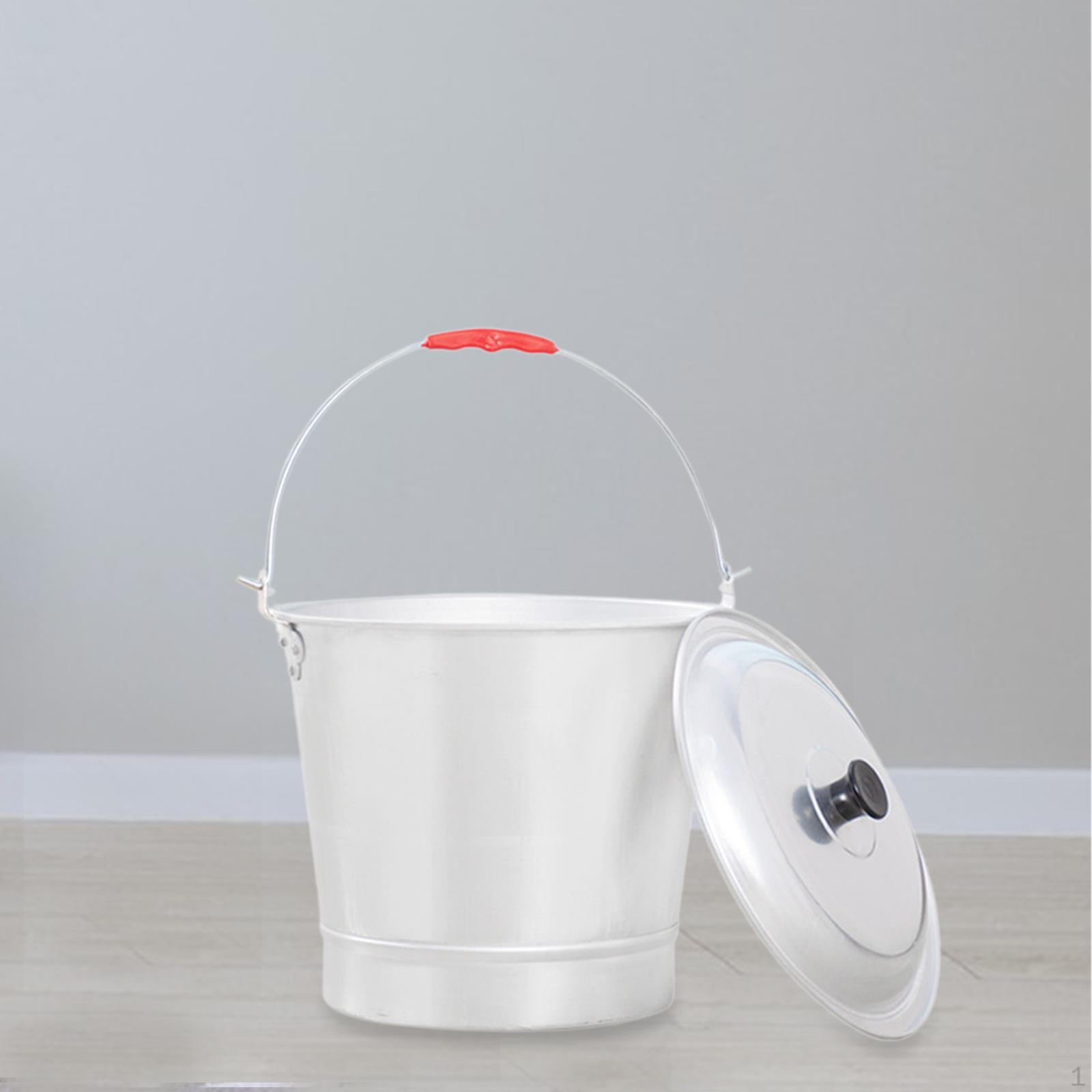 

Алюминиевое ведро металлическое бытовое чистящее средство большой емкости нержавеющий молочный контейнер Capacity 13L