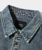 Dimiteulibeullaeg Cutoff Denim Work Shirt_Dust Indigo