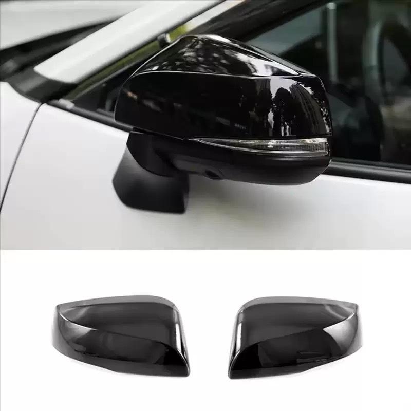 Car  Rearview Side Mirror Cover Fit For Toyota RAV4 XA50      2024 Wing Cap Rear View Case Trim Carbon Fiber