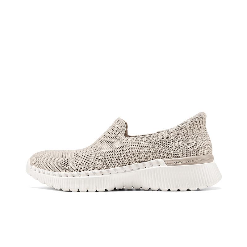 Skechers Go Walk Сетчатые Универсальные Модные Удобные Модные Низкие Тренировочные Кроссовки Женские Бежевые 124743-NAT 36