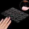 Double Sided Nail Jelly Glue Transparent Fake Nail Art Tape Adhesive Stickers DIY Reusable Nail Accessories