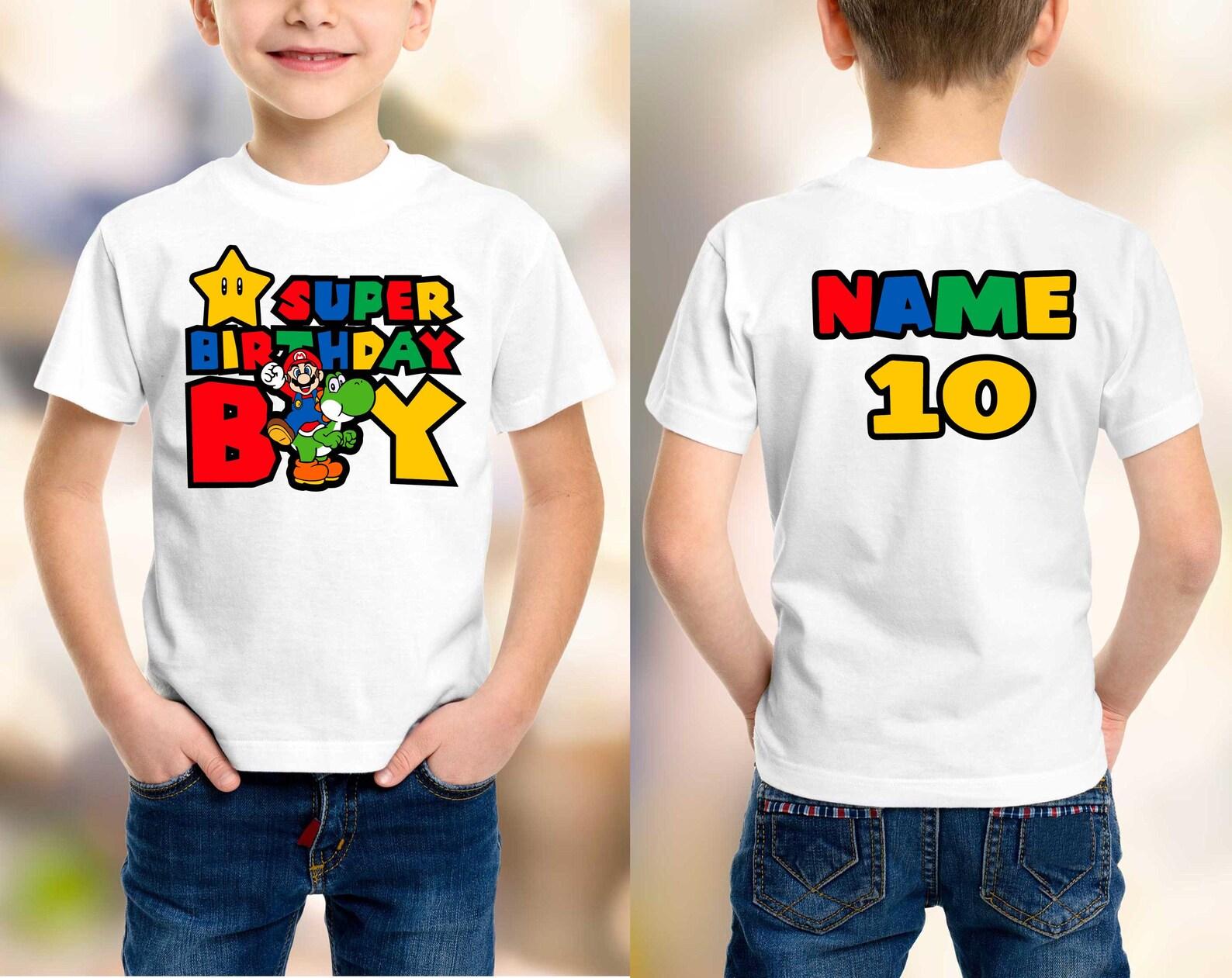 Personalized Super Birthday Boy Shirt, Family Shirts, Birthday Party Shirt, Custom Toddler Shirt, Birthday Boy Shirt, Custom Birthday Shirt 100