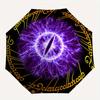 "Eye of Sauron: Lord of the Rings Inspired Fantasy Art Print"Umbrella, Portable 3 Fold Compact Umbrella for Men & Women, Valentine's Day Mot