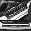 9PCS Car Door Sills Guards Stickers Film Anti Scratch Carbon Fiber Protector Scuff Pedal Cover Auto Accessories