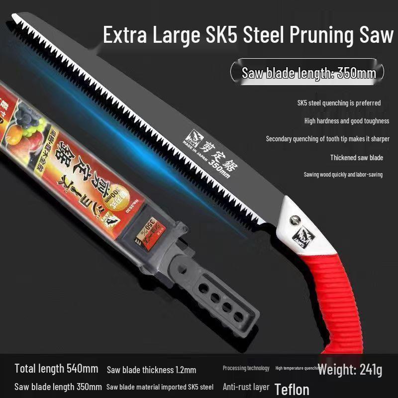 Japanese Great White Shark Hand Saw for Woodworking, Gardening, and Pruning
