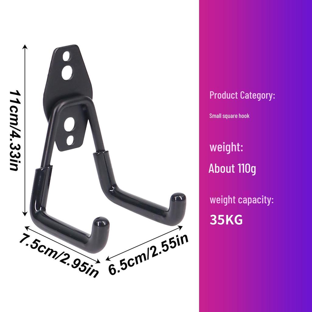 Garage Wall Mount Hooks for Tools, Bicycles, Skateboards, Ladders, and More