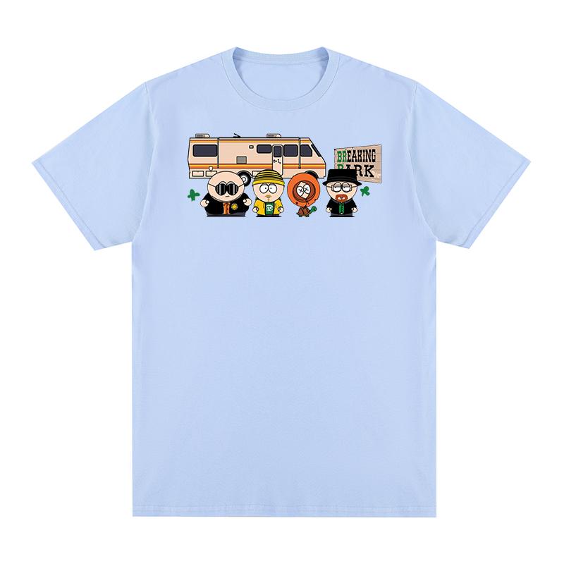 Breaking Bad t-shirt Park Print Fashion Clothing Chicken Brothers Y2k Streetwear Cotton Men T shirt New TEE TSHIRT Womens tops