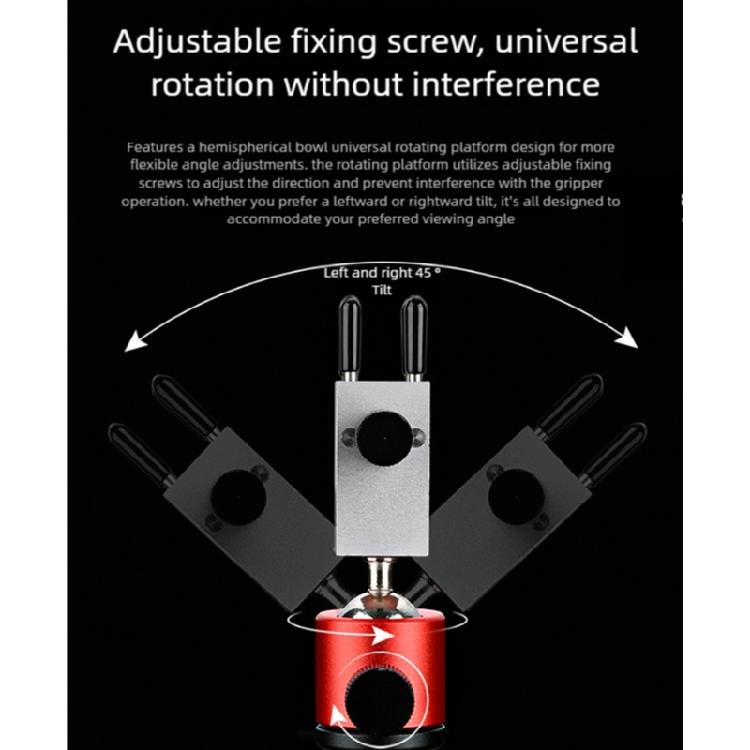 All Angle Positioning Aluminum Clamps Tool Not Slip Rubber Pad Crafting Vise Optimized for Detailed Painting Tasks