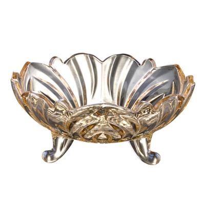 Homeglen Large European Style Glass Fruit Bowl