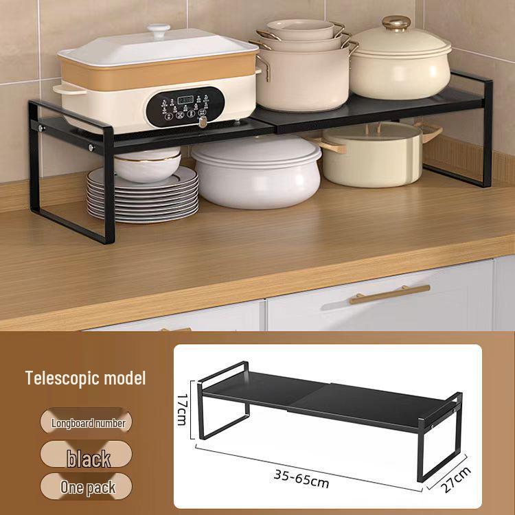 Geri çekilebilir Mutfak Depolama Rafı: Tezgah ve Baharat Kavanozları için Çok Fonksiyonlu Katmanlı Düzenleyici