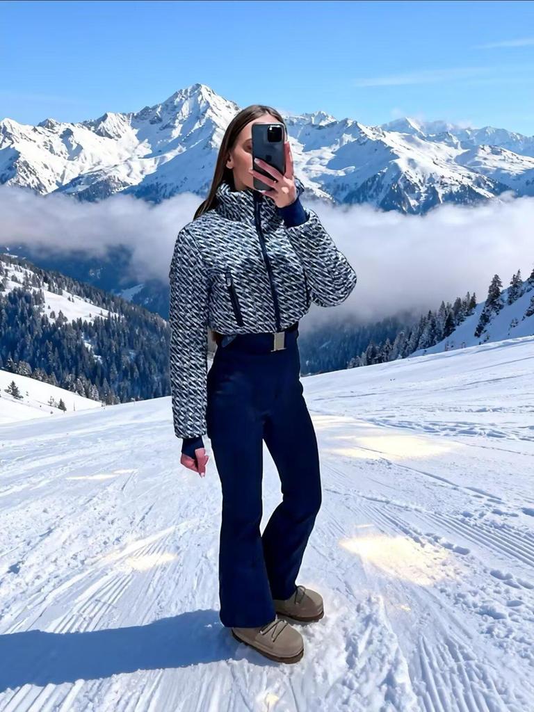 2025 Spring Collection: Women's European & American Style Waterproof Ski Jumpsuit - Warm and Fashionable