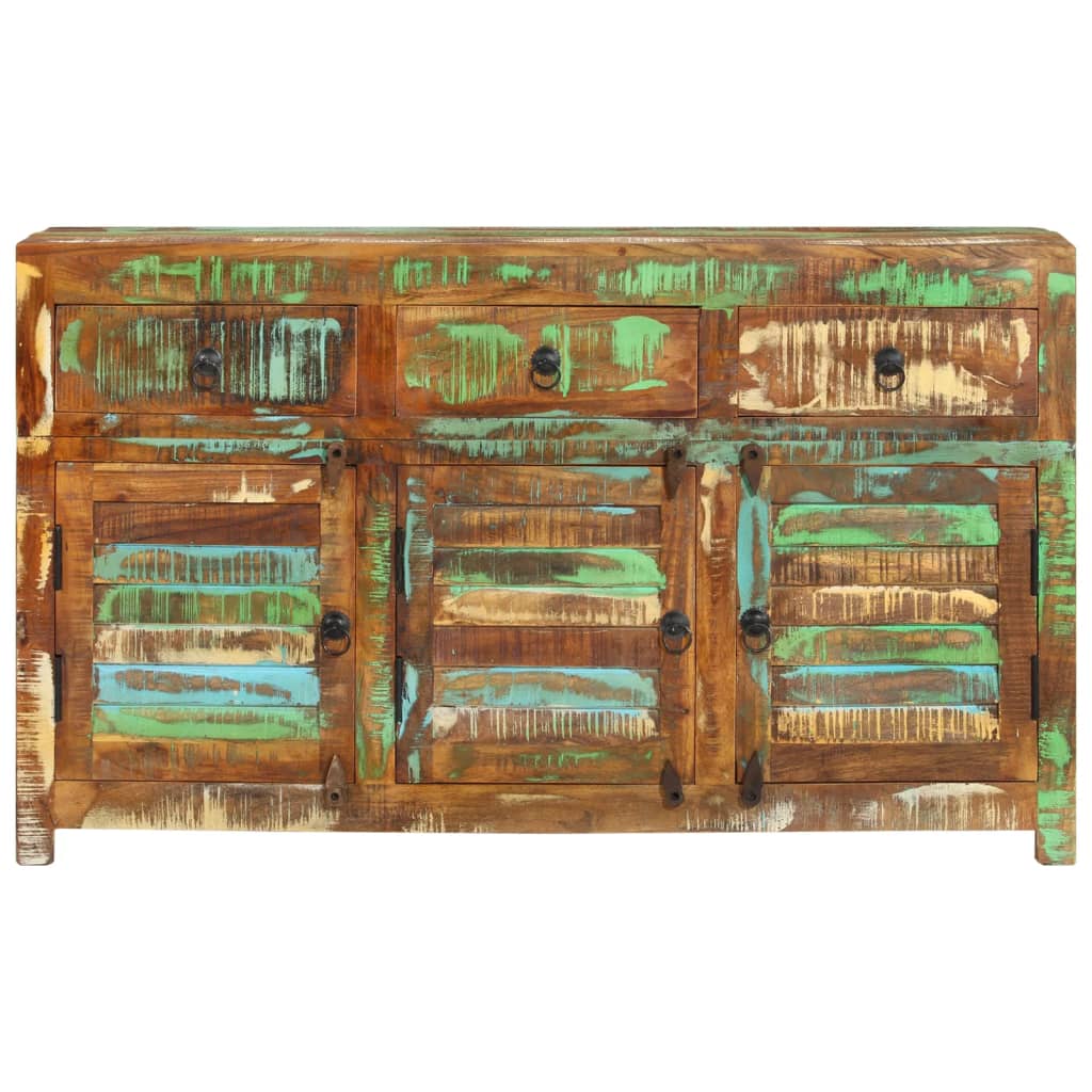 Sideboard 110x30x65 Cm Reclaimed Solid Wood
