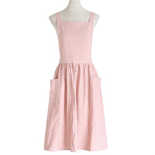 Nordic Florist Apron Cotton Linen Unisex Bib Aprons with Pockets Adjustable Washable for Gardening Coffee Shops Bar Bakery