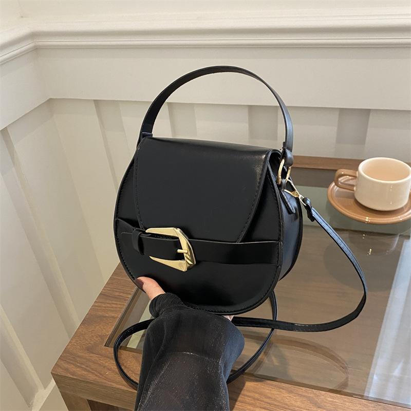 Taška Módní kabelka Zahraniční styl Candy Color Niche Univerzální taška přes rameno Textured Messenger Bag