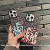 Niche Fashion Trend Brand DogTooth Pattern Case For IPhone 17 16 15 14 Plus 13 12 11 Pro Max Half-Pack Anti-Drop Protect Cover
