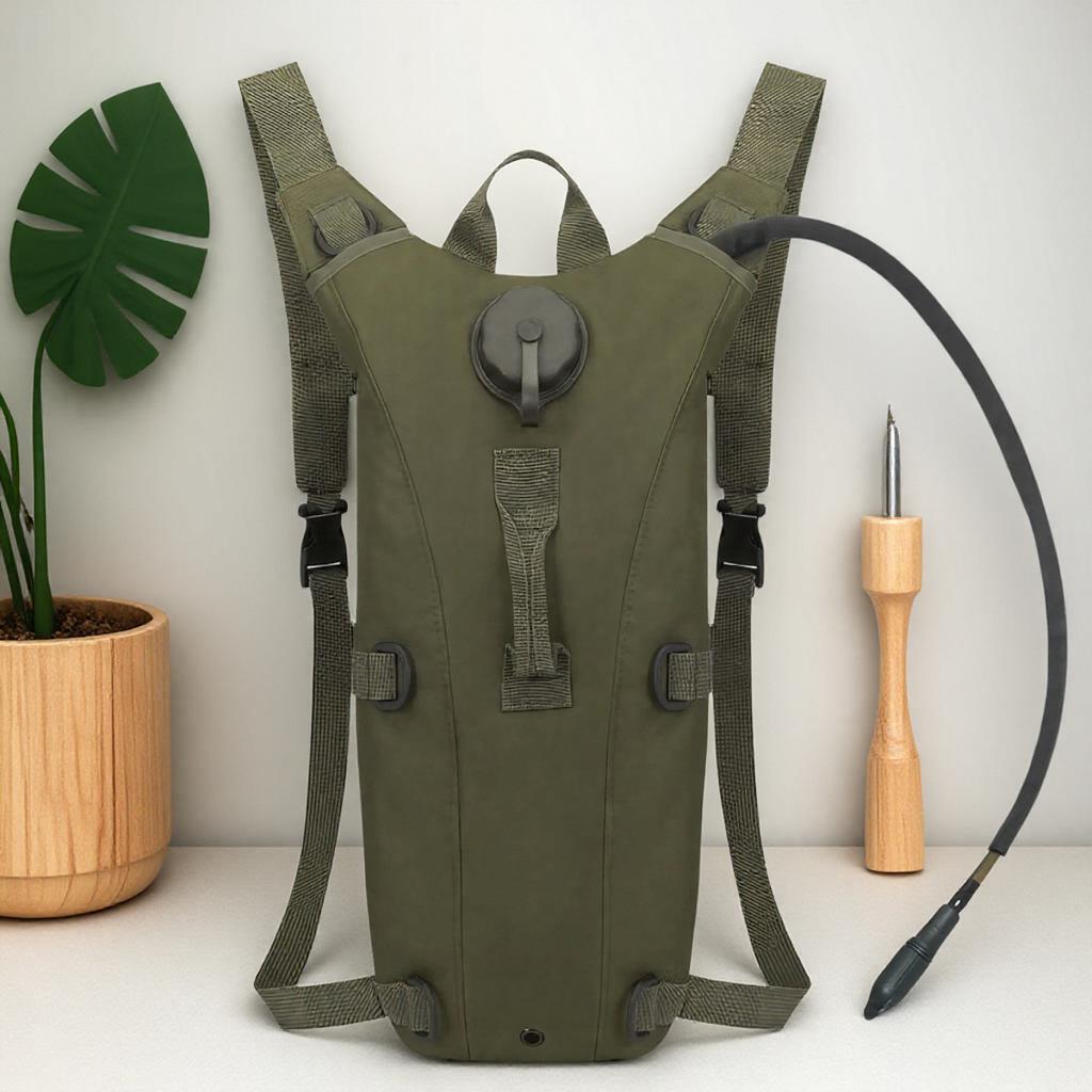 Tactical Water Bag Backpack 3L Military Hydration Pack Leakproof Water Reservoir for Camping Hiking Outdoor Adventure