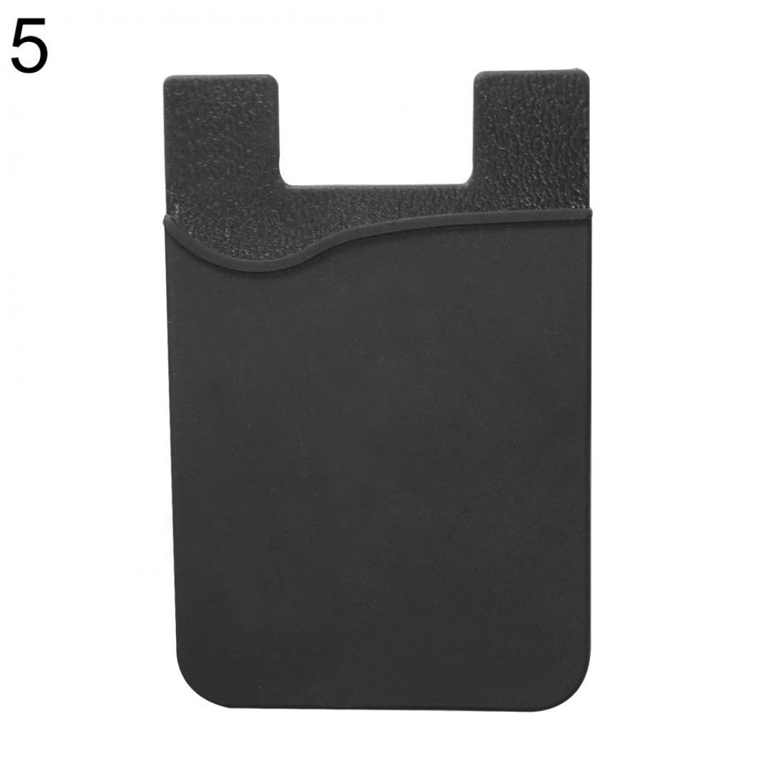 Тонкий силиконовый самоклеящийся кошелек для мобильного телефона с несколькими вариантами цветов