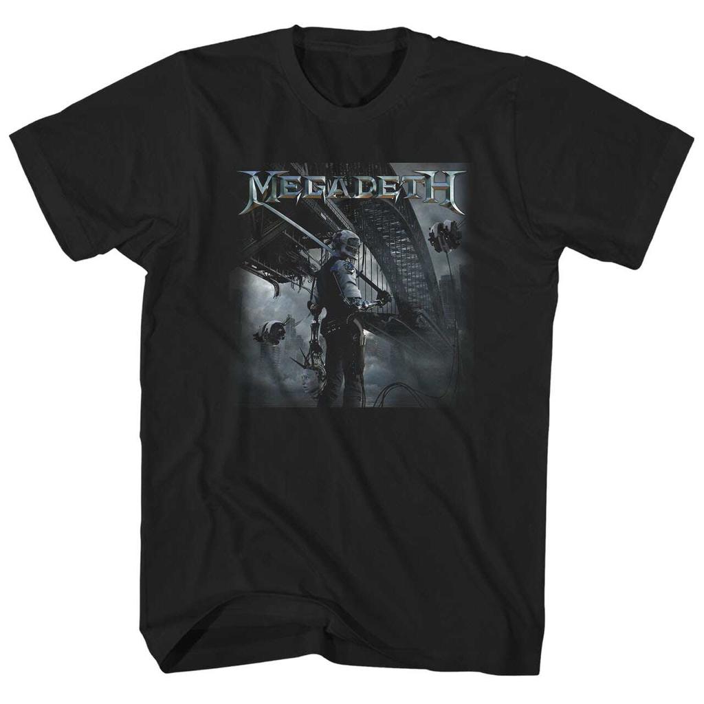 Megadeth Kapela Heavy Metal Rock Punk Pánské Oversized Volné Bavlněné Americké Tričko