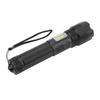 Super Bright Flashlight Zoomable IPX4 Waterproof USB Charging Handheld Flashlight with COB Side Light for Camping Hiking