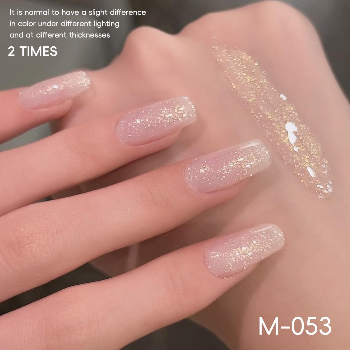 

2025 Ледяной Прозрачный Телесно-Розовый Базовый Гель-лак с Алмазной Светотерапией