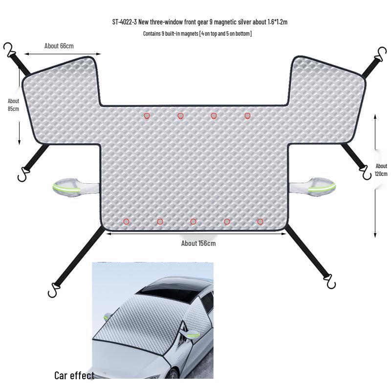

Windshield Snow & Sun Shield: Thickened, Anti-Freeze Protection Cover