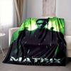 1pc The Matrix Flannel Throw Blanket - HD Printed Lightweight Soft Warm All-Season Blanket for Sofa, Bed, Travel, Camping 046