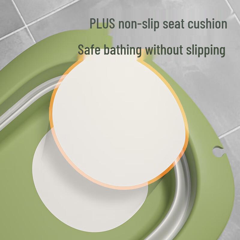 YOULETE Infant Toddler Folding Bathtub with Temperature Sensor