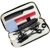 Xmq-02 Conjunto de Tesouras para Cabelo Preto, Especial para Salão de Cabeleireiro, Tesoura Reta, Tesoura Fina Pente Raspador Grátis Cabeleireiro