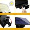 2 buc. Lumină solară în aer liber 228 LED-uri Senzor de mișcare super-luminos Lumină solară LED cu putere puternică pentru grădină IP65 Lumină solară LED în aer liber