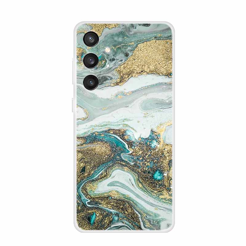 6.7" For Samsung S24 FE 5G Case Marble Soft Clear TPU Silicone Phone Covers for Samsung Galaxy S24 FE Case Bumper S24FE S 24FE
