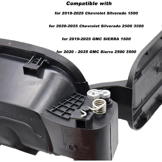 Ermanent Repair Kit for Fuel Tank Door Hinge Pin with Spring for -2025 Chevy Silverado & GMC Sierra 1500, -2025 Chevrolet Silverado & GMC Sierra