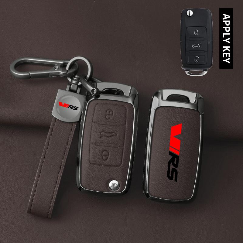 EBL2 Suitable for Skoda VIRS Kamiq Karoq Superb Kodiaq Octavia Fabia Rapid Metal High-end Car Key Case Remote Control Car Key Shell B