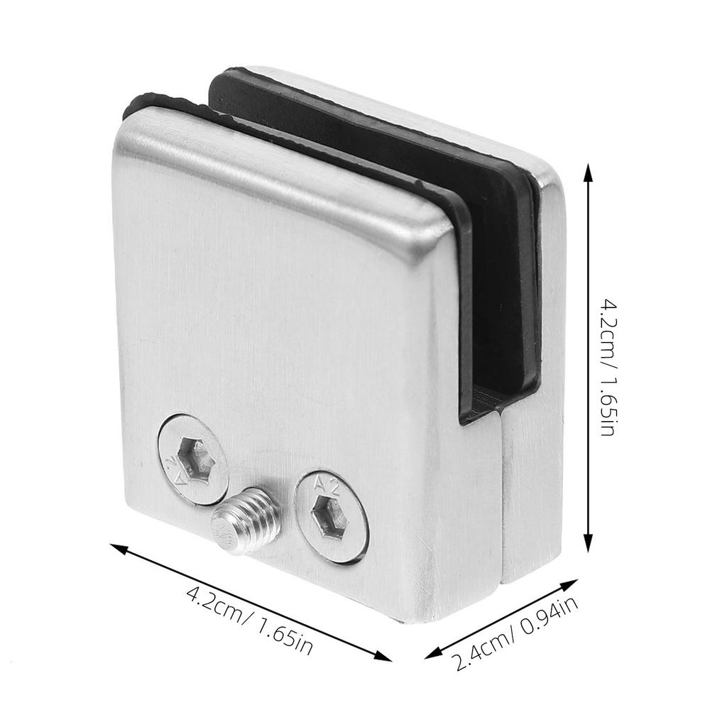 4 Stück Glasklemmen Robuste Befestigungsklammer Kratzfrei Langlebig Praktisches Design für verschiedene Orte Glasklemmen