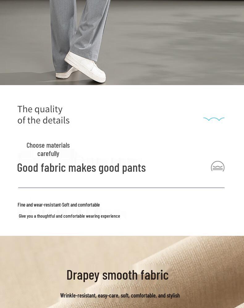 Fanzhen Women's High-Waisted Draped Wide-Leg Suit Pants