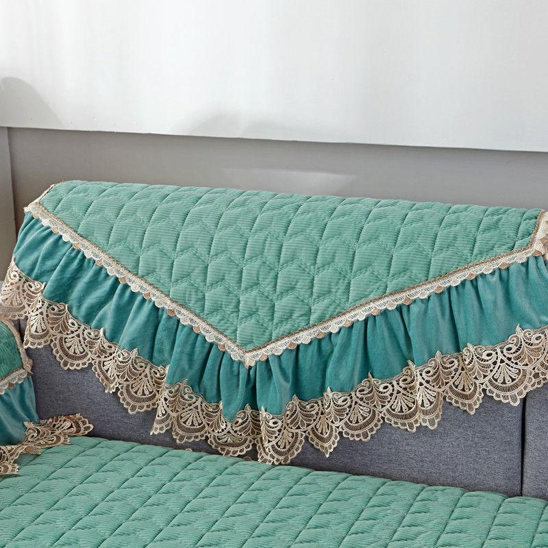 New Crystal Fleece Sofa Cover Removable Pet Dog Kid Mat Armchair Furniture Protector Washable Armrest Couch Covers Slipcovers