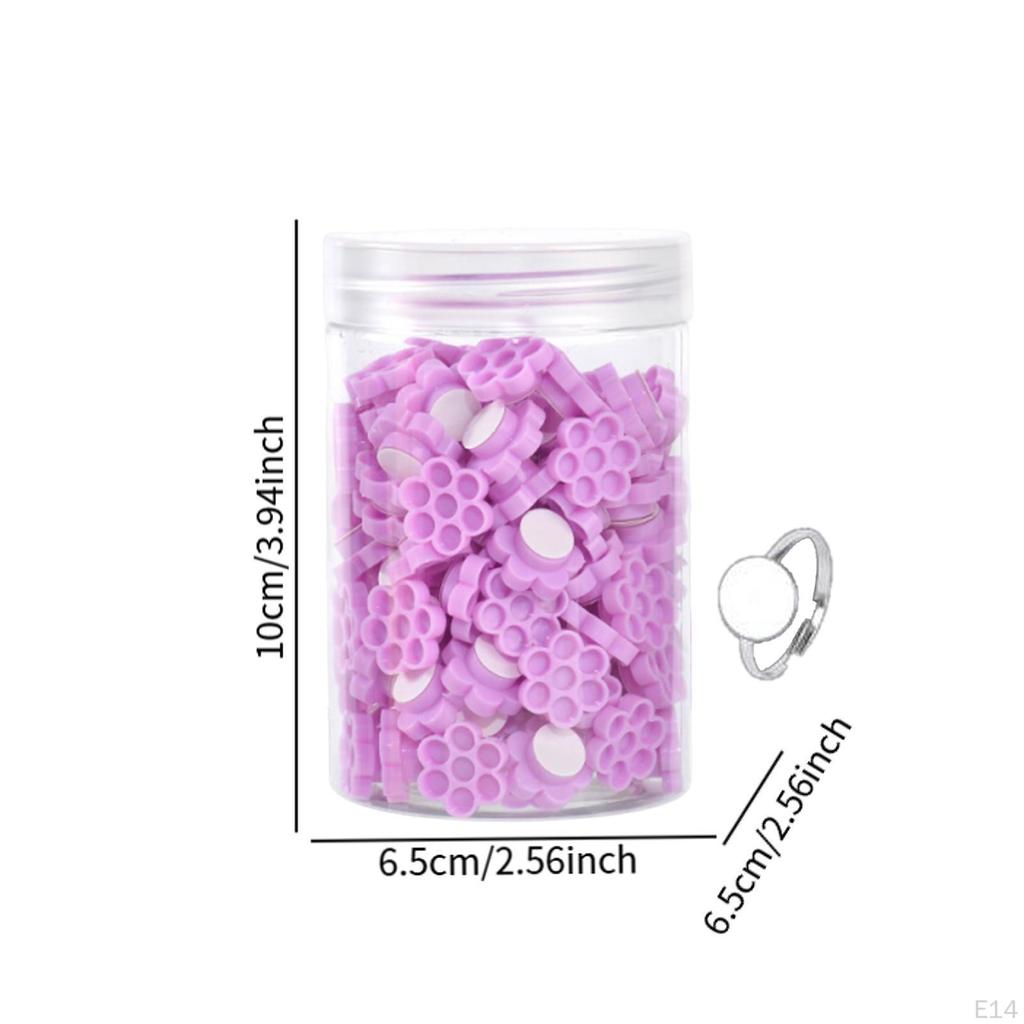 Glue Cups Lash Holder Compact Sturdy Extension Supplies for Eyelash Grafting Practice