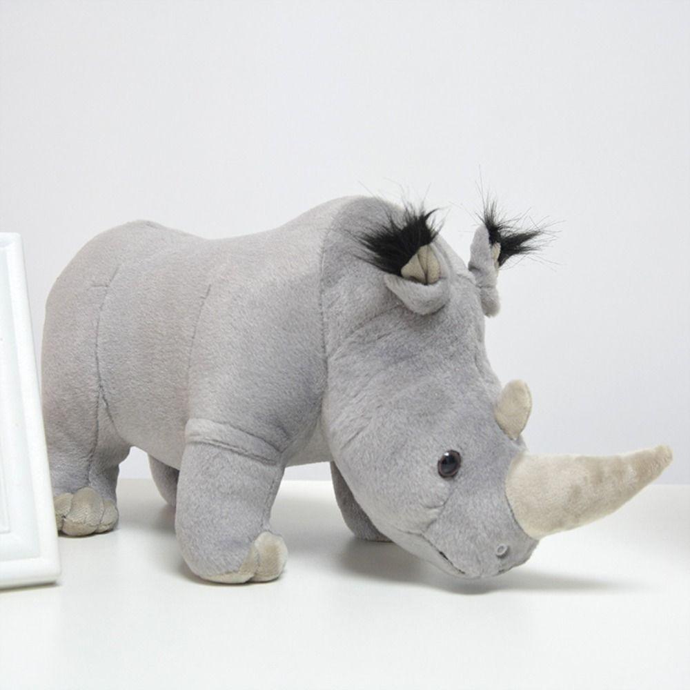 Soft Pillow Rhinoceros Plush Toy Stuffed Animals Stuffed Rhinoceros Doll  Kids Children