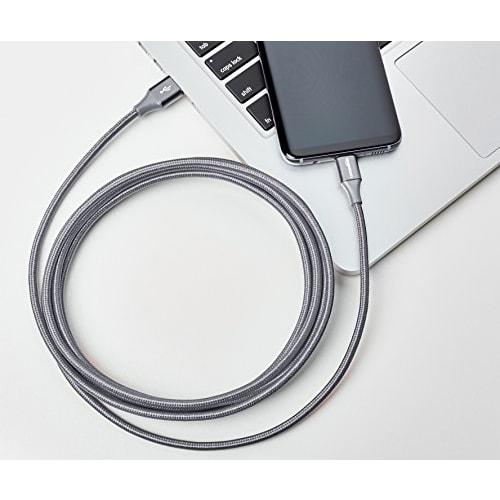 Basic USB C Cable (USB-C to USB-A 2.0) Fast Charging Nylon Braided Cord Speed ??480Mbps USB-IF Certified for Apple iPhone 15/iPad/Samsung Galaxy/Table
