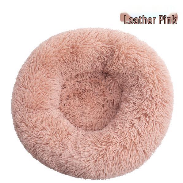 

Round Plush Cat & Dog Bed – All-Season Warmth, Multi-Size Options for Small & Medium Pets 40cm diameter