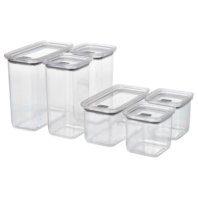 IKEA KORALLVIPPA Food Storage Containers (6-Piece Set)