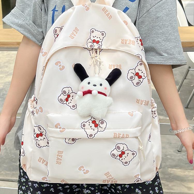 Schoolbag female junior high school student cartoon printed backpack female 1011 new college style schoolbag primary school student class backpack