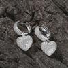 CAOSHI Noble Gold Color/Silver Color Heart Shaped Pendant Earrings Fashion Magnificent Accessories Female Party Jewelry Gifts
