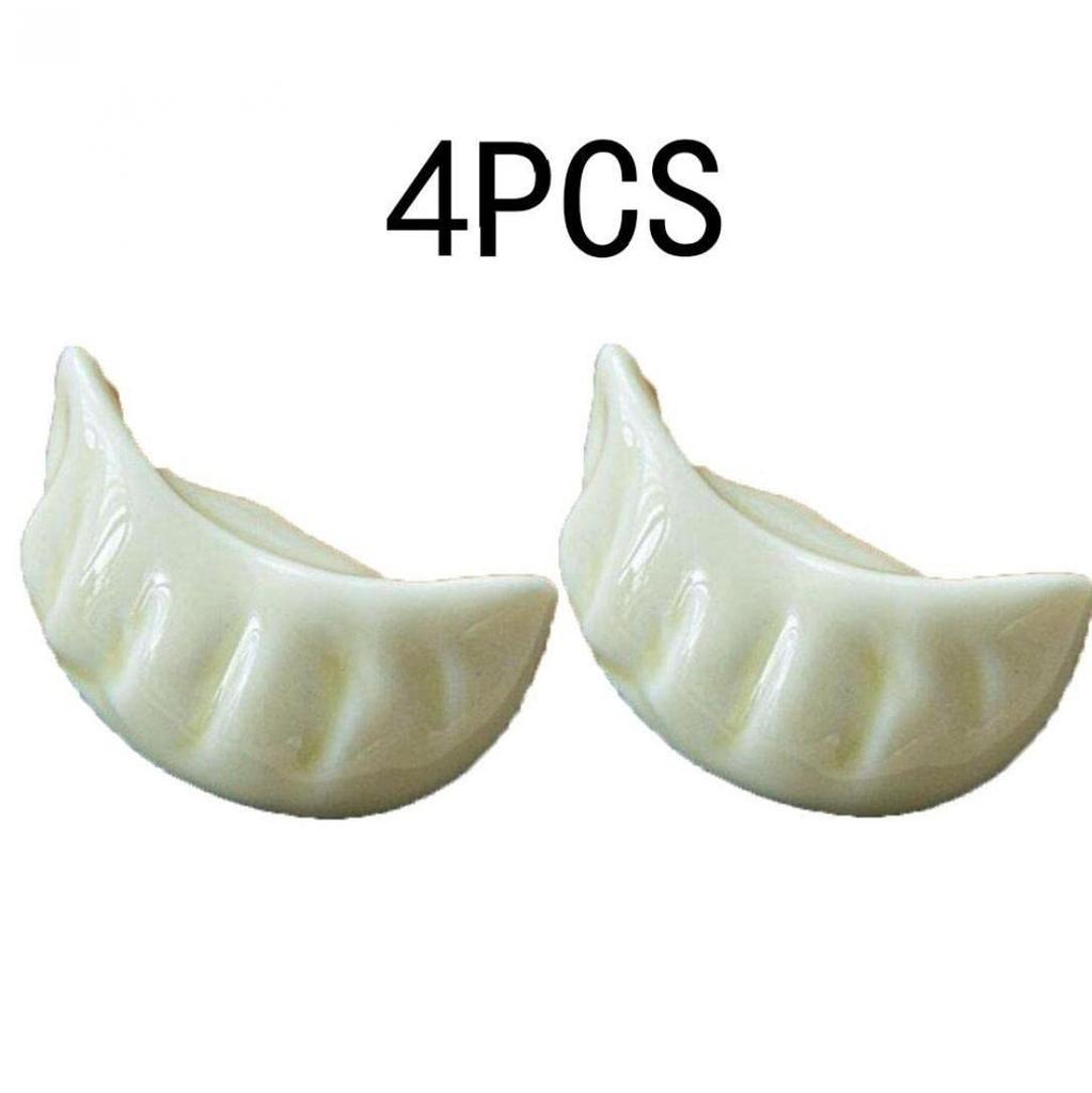 TOSSPER Chopstick Boiled Funny Pack of 4 Rests, Dumplings, Gyoza, Tableware, Gift, 4.7x2x2.5cm,