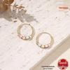Japanese-Korean Three-Color Stylish Sweet Square Hoop Earrings